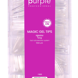 Magic Gel Tips Press On - Square - Long 504 uni