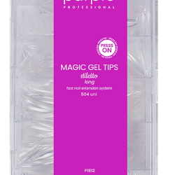 Magic Gel Tips Press On - Stiletto - Long 504 uni
