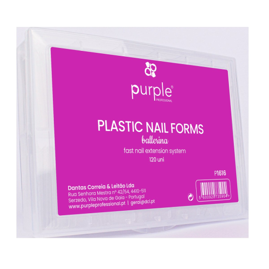 Plastic Ballerina Nail Forms 120 uni
