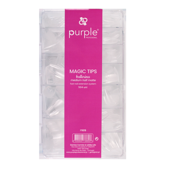 Magic Gel Tips Press On - Ballerina - Medium Half Matte 504 uni