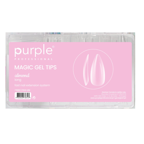 Magic Gel Tips Press On - Almond - Long 504 uni
