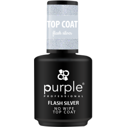 Flash Silver No Wipe Top Coat 15 ml
