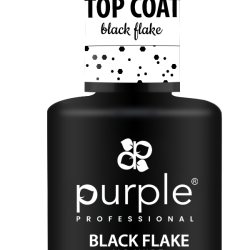 Black Flake No Wipe Top Coat 15 ml