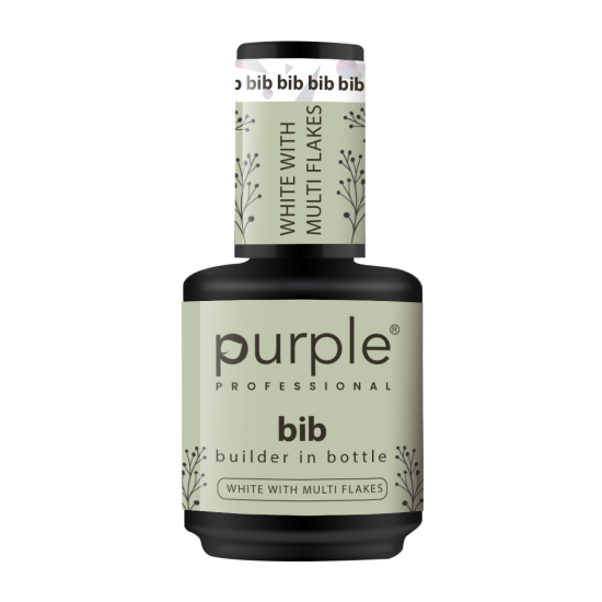 BIB - Builder In Bottle White With Multi Flakes 15 ml