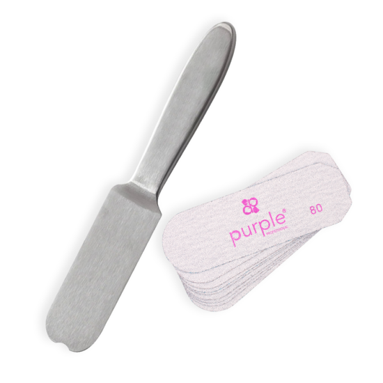 Base Met&aacute;lica p/ Lixa de Pedicure Descart&aacute;vel c/ 5uni 80gr + 5uni Recargas 180gr -