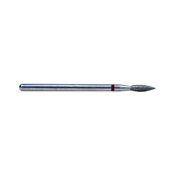 Broca de Manicure Russa - Chama Bicuda 2.3x8mm (fina) -