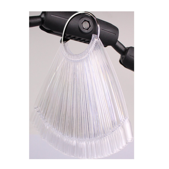 Mostru&aacute;rio Transparente 50 Tips com Argola square -