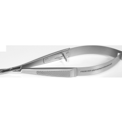 Premium Micro Tesoura Cut&iacute;culas 006 119mm ponta curva 18mm -