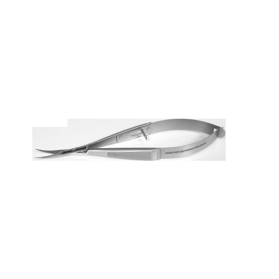 Premium Micro Tesoura Cut&iacute;culas 006 119mm ponta curva 18mm -