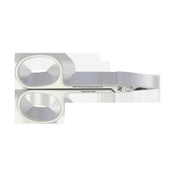 Premium Tesoura Cut&iacute;culas Esquerdinos 004 89mm ponta curva 19mm -