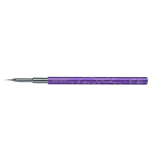 Pincel Nylon Nail Art #000 metallic handle -
