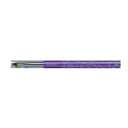 Pincel Nylon Nail Art Fork metallic handle -