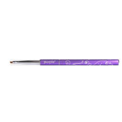 Pincel Nylon Nail Art One Stroke XS 3mm/4mm metallic handle -