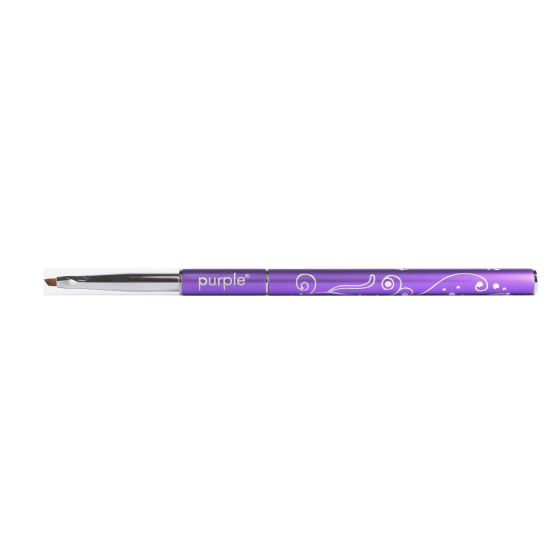 Pincel Nylon Nail Art One Stroke XS 3mm/4mm metallic handle -