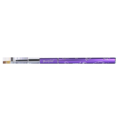 Pincel Nylon Nail Art Tra&ccedil;os Finos 12mm metallic handle -