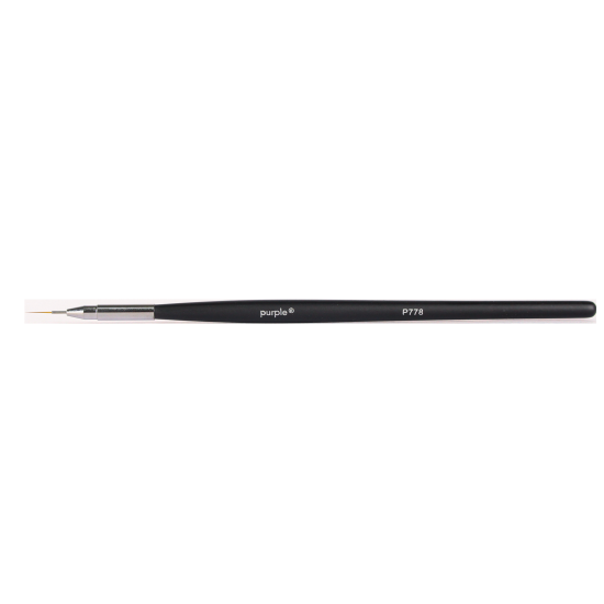 Pincel Nylon Nail Art Tra&ccedil;os Finos 7mm wooden handle -