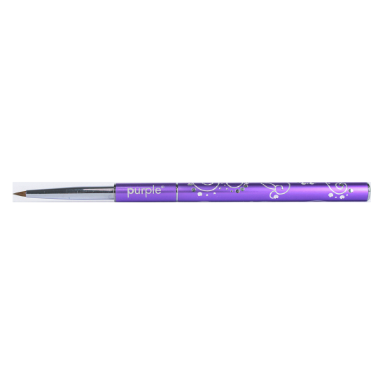 Pincel Kolinsky Mini Nail Art Plastiart e Acr&iacute;lico metallic handle -