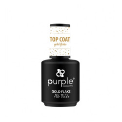 Gold Flake No Wipe Top Coat 15ml