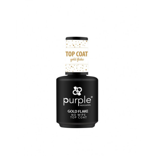 Gold Flake No Wipe Top Coat 15ml