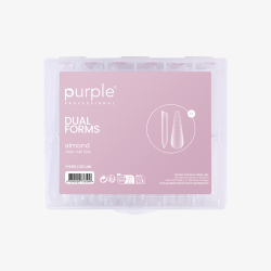 Dual Forms F1 Almond Clear Nail Tips