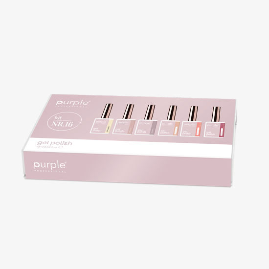 KIT GEL POLISH 16 - P.110/P.111/P.112/P.113/P.114/P.115