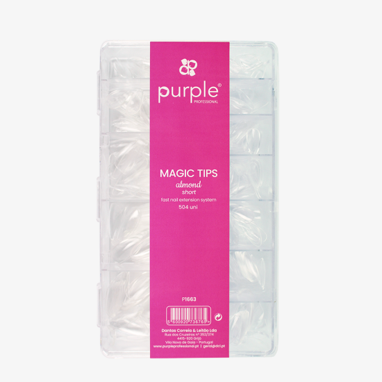 Magic Gel Tips Press On - Almond - Short 504 uni