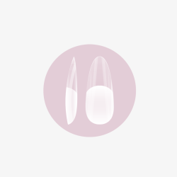 Magic Gel Tips Press On - Almond - Medium Half Matte