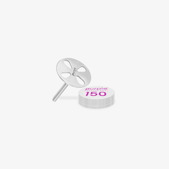 Base Metálica 15mm de Discos Adesivos Circulares P/ Pedicure C/ 50 Recargas 150gr -