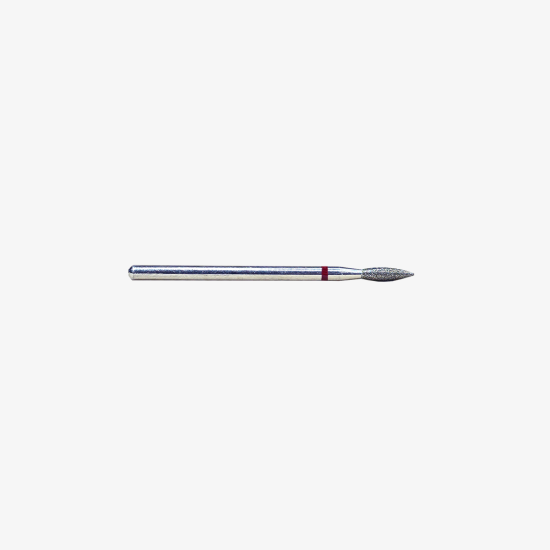 Broca de Manicure Russa - Chama Bicuda 2.3x8mm (fina) -