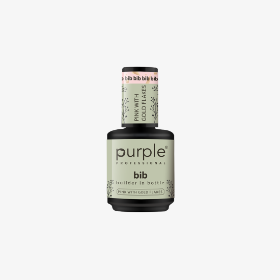 BIB - Builder In Bottle Pink With Gold Flakes 15 ml