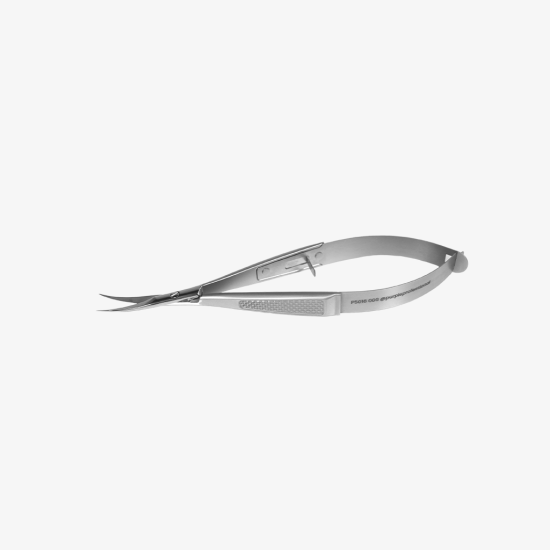 Premium Micro Tesoura Cutículas 006 119mm ponta curva 18mm -