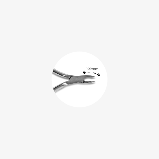 Premium Alicate Cutículas 003/4mm 107mm bico 4mm -