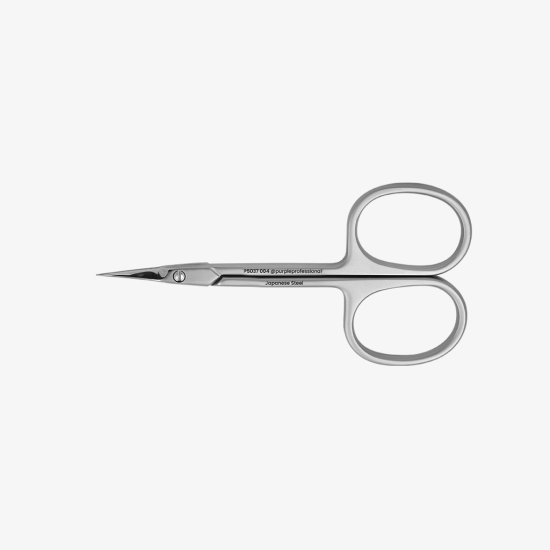 Premium Tesoura Cutículas Esquerdinos 004 89mm ponta curva 19mm -