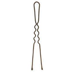 Ganchos Cabelo Rosy Invis&iacute;veis Castanho 7 cm 22 Unidades
