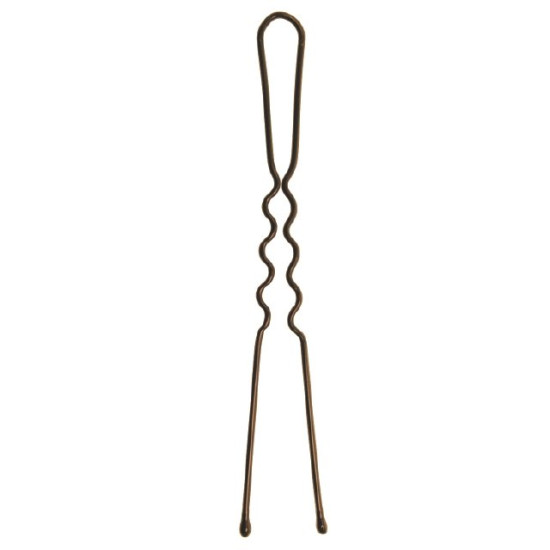 Ganchos Cabelo Rosy Invis&iacute;veis Castanho 7 cm 22 Unidades