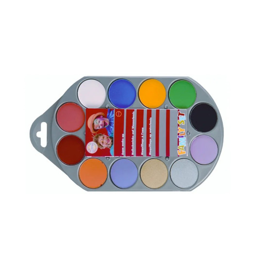 Pintura Corporal Base de Água Paleta 12 Cores