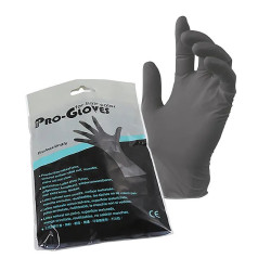 Luva Descart&aacute;vel Latex Refor&ccedil;ada Pretas S 2 Unidades
