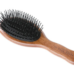 Escova Cabelo Oval Pneum&aacute;tica Acca Kappa 355 Madeira 22 cm