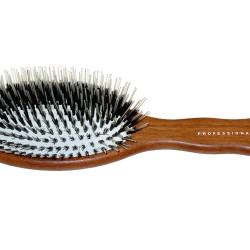 Escova Extens&otilde;es Cabelo Acca Kappa 943 Madeira 22 cm