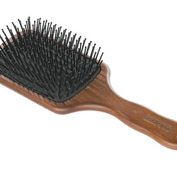 Escova Cabelo Pneum&aacute;tica Retangular Acca Kappa 960 Madeira 24.5 cm