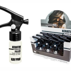 Fluído Reestruturante Kaypro Keratin Cabelos Danificados 12 x 10 ml