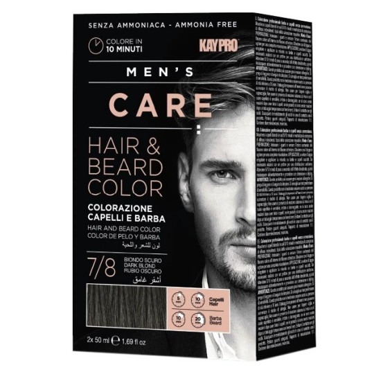 Kit Coloração Barba e Cabelo Kaypro Men´s Care Loiro 7/8
