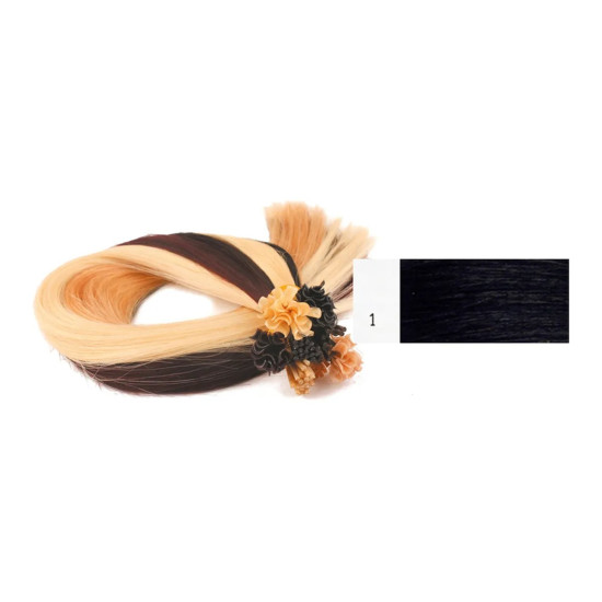 Extens&otilde;es Cabelo 100% Humano Kayextensions Natural 1 55 cm 50 Unidades