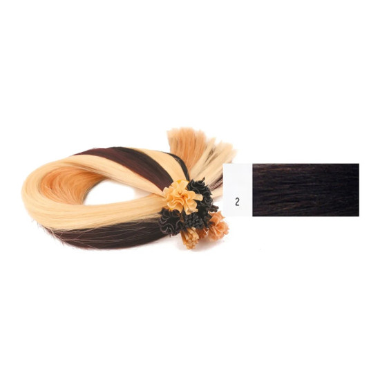 Extens&otilde;es Cabelo 100% Humano Kayextensions Natural 2 55 cm 50 Unidades