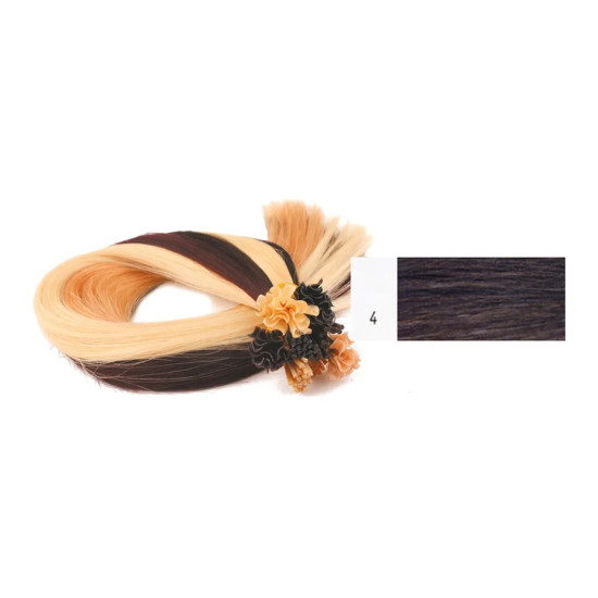 Extens&otilde;es Cabelo 100% Humano Kayextensions Natural 4 55 cm 50 Unidades