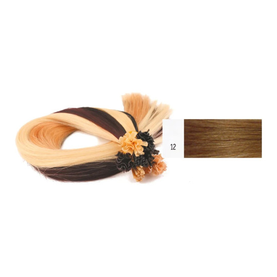 Extens&otilde;es Cabelo 100% Humano Kayextensions Natural 12 55 cm 50 Unidades