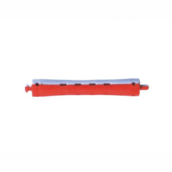 Bigoudi Cabelo Vermelho e Azul Estreito 12 Unidades