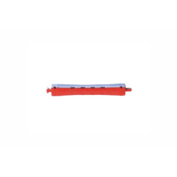Bigoudi Cabelo Vermelho e Azul Estreito 12 Unidades