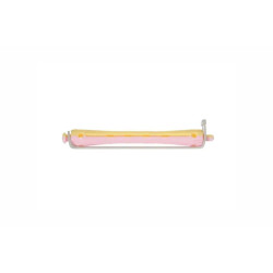 Bigoudi Cabelo Rosa e Amarelo Largo 12 Unidades