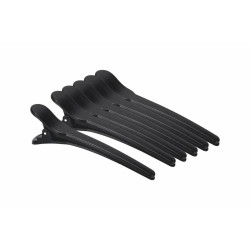Pin&ccedil;a Cabelo Carbono Preta Curta 6 Unidades